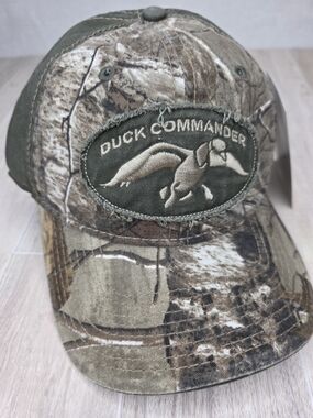 Duck Commander NWT Men's Camo Baseball Cap - Green/Brown